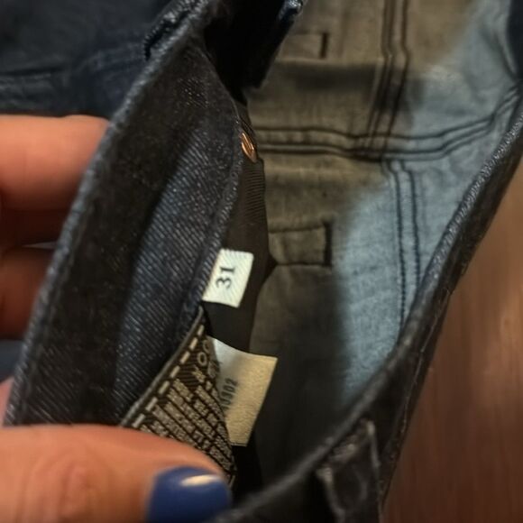 Womens 7 for All Mankind Dark Blue Jeans Skinny Jeans - Size 31 - Never Worn - Picture 3 of 4